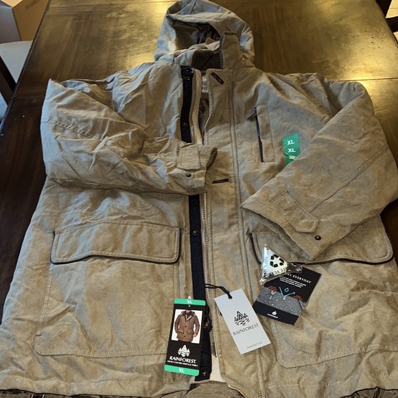 NWT RAINFOREST Weatherproof Micro Oxford Thermoluxe Parka Jacket